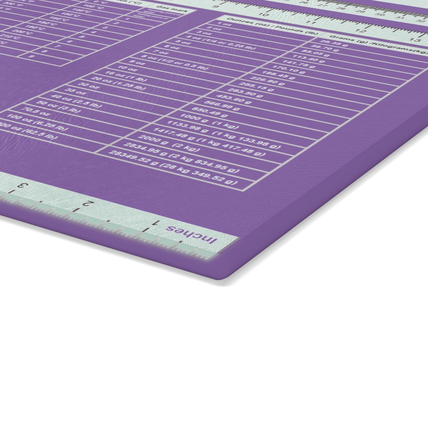 Glass Cutting Board- Light Purple