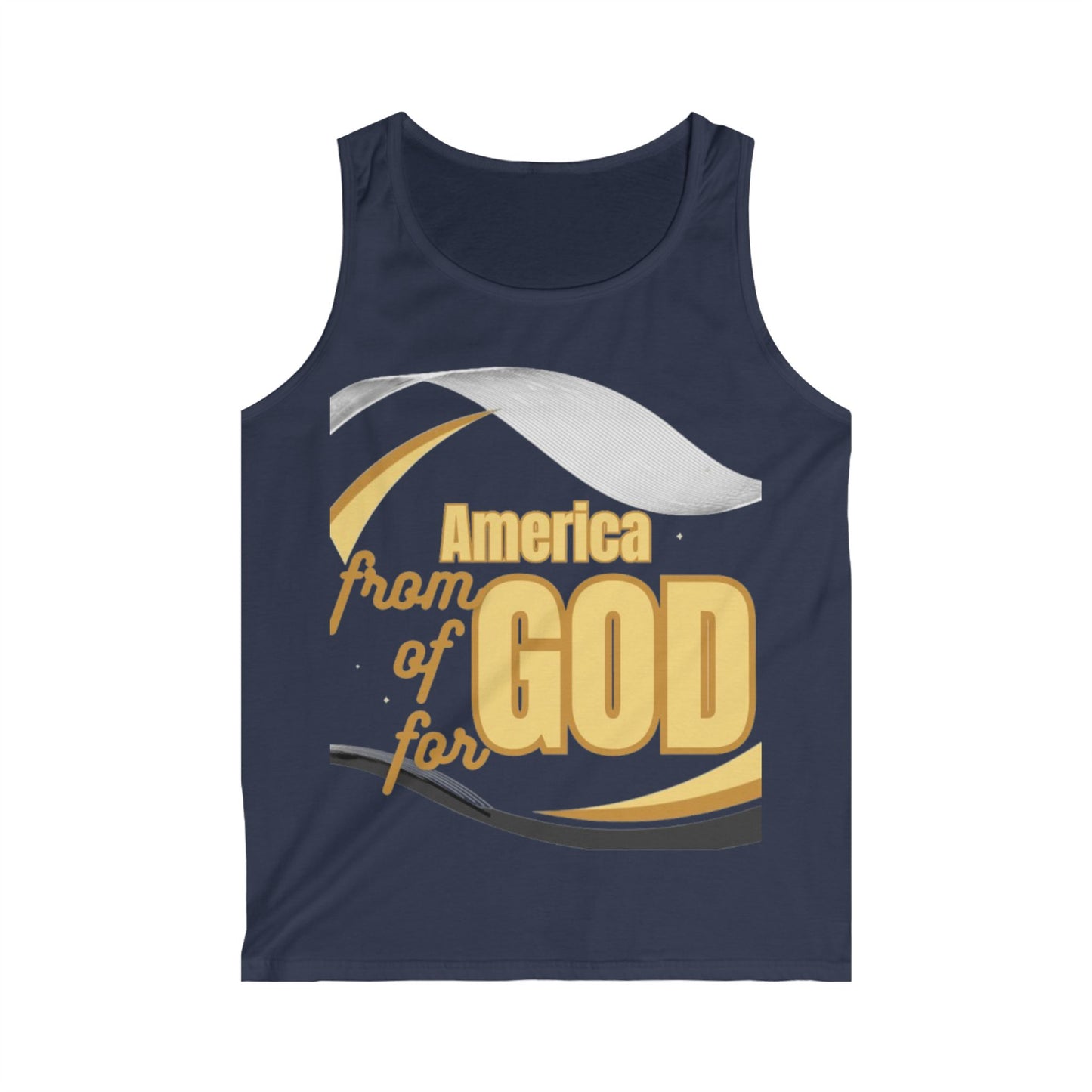 Men's Softstyle Tank Top (America-ForGod)