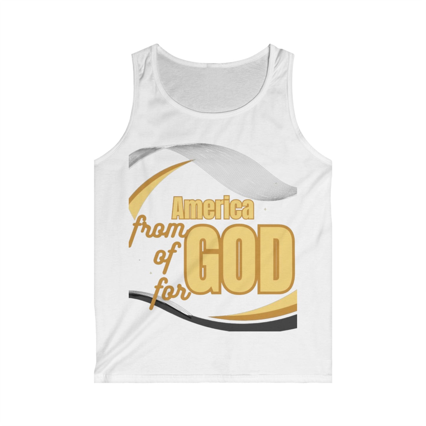 Men's Softstyle Tank Top (America-ForGod)