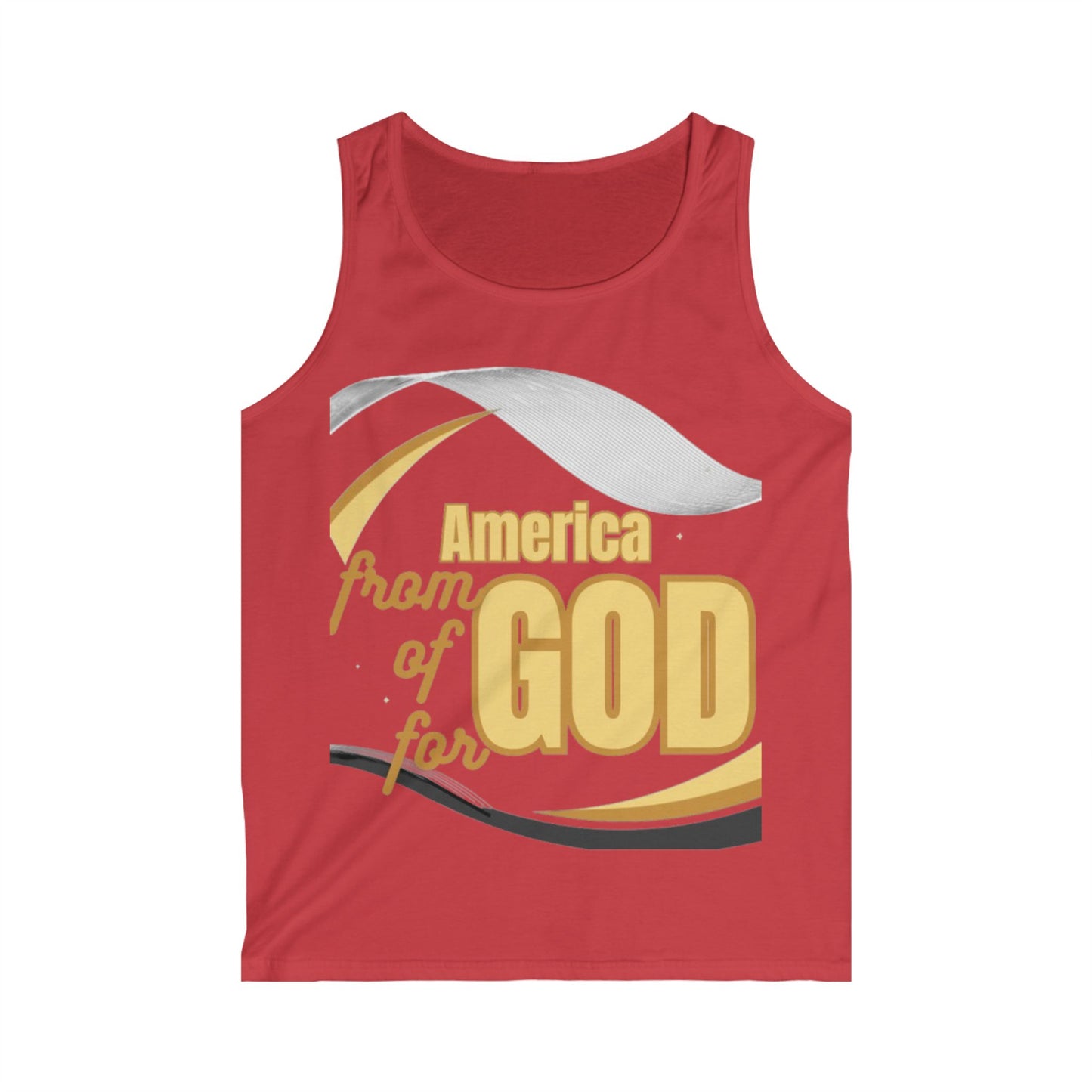Men's Softstyle Tank Top (America-ForGod)