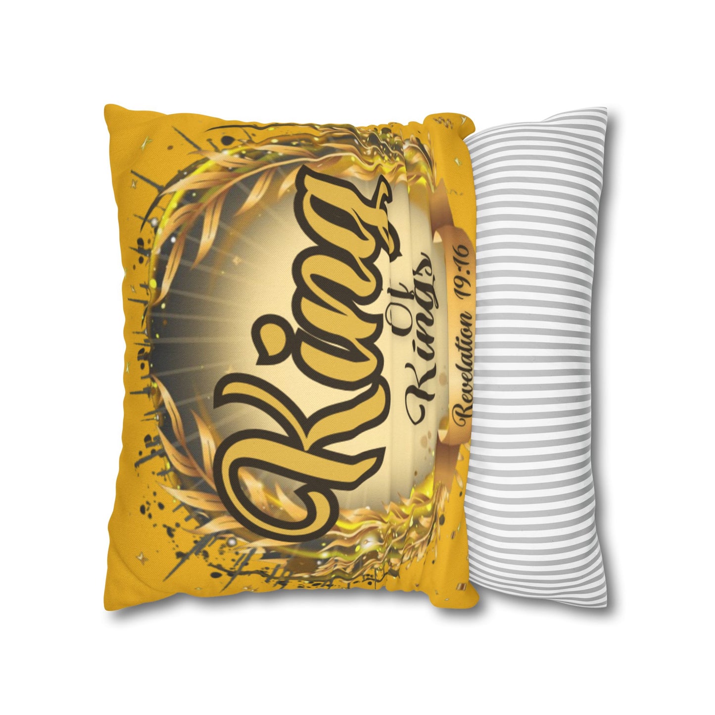 Spun Polyester Square Pillowcase - (King Of Kings)