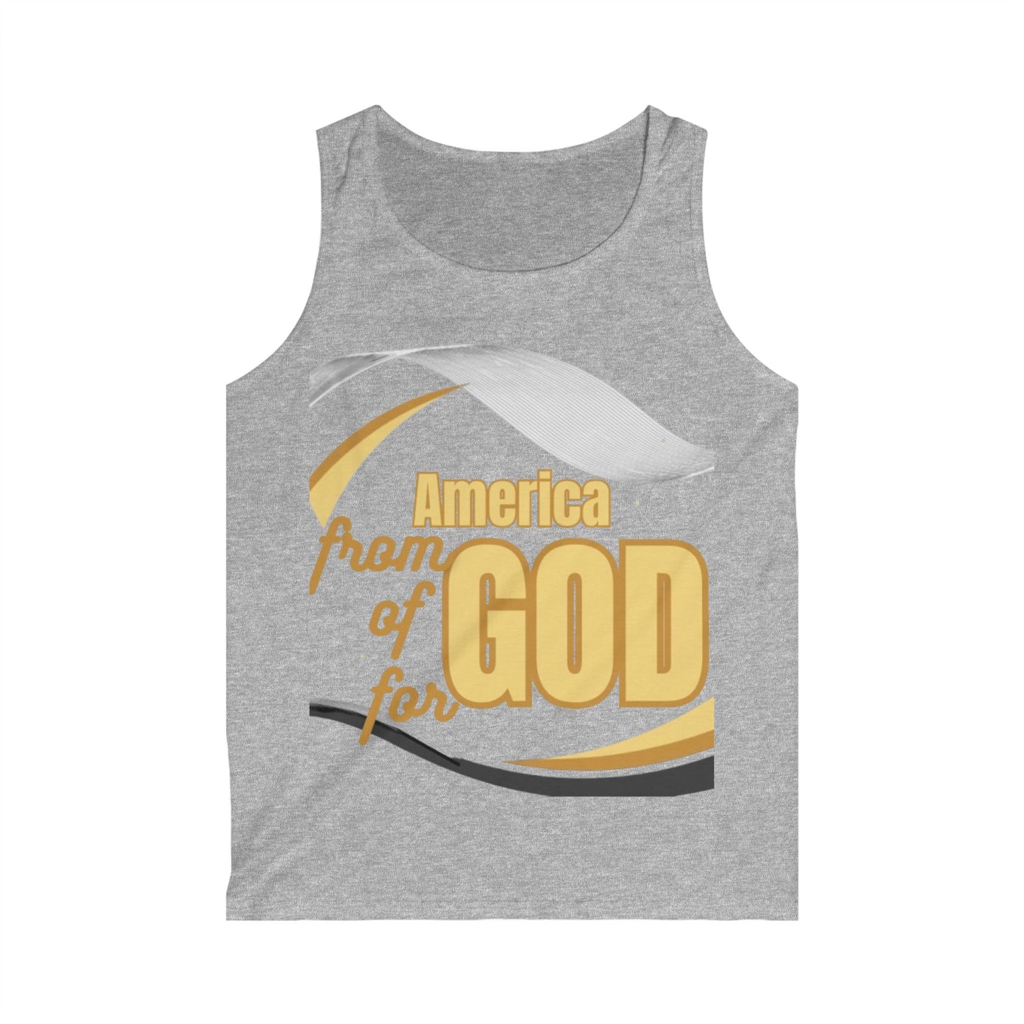 Men's Softstyle Tank Top (America-ForGod)