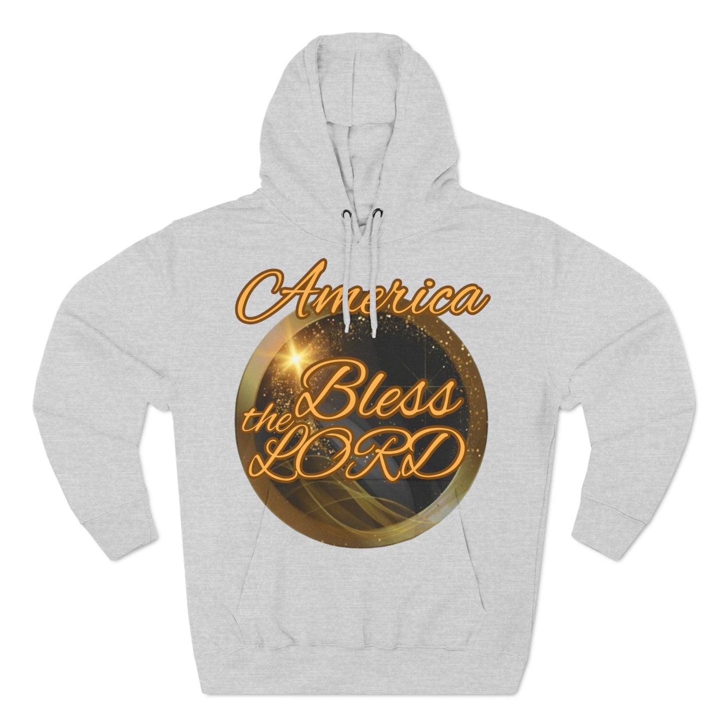 Three-Panel Fleece Hoodie (America-Blessed)