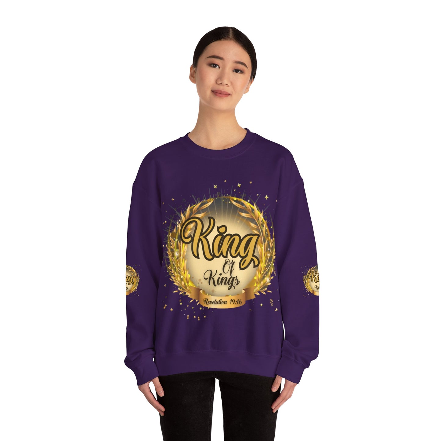 Unisex Heavy Blend™ Crewneck Sweatshirt (King Of Kings)