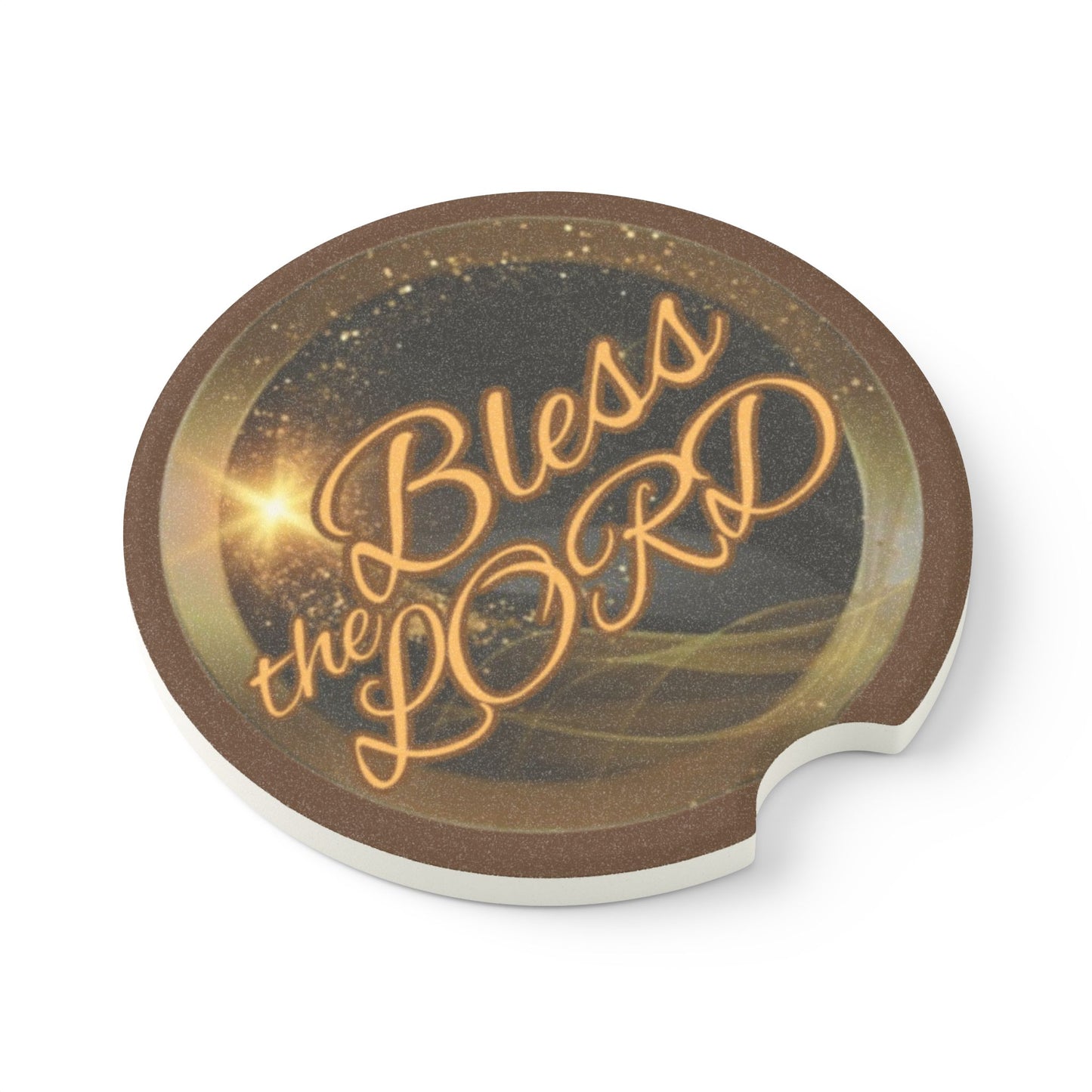 Soapstone Car Coaster - Blessed