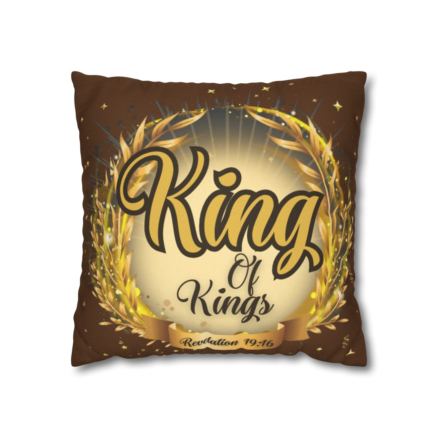 Spun Polyester Square Pillowcase - (King Of Kings)