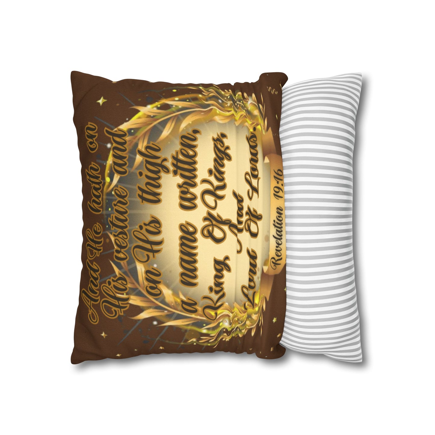 Spun Polyester Square Pillowcase - (King Of Kings)