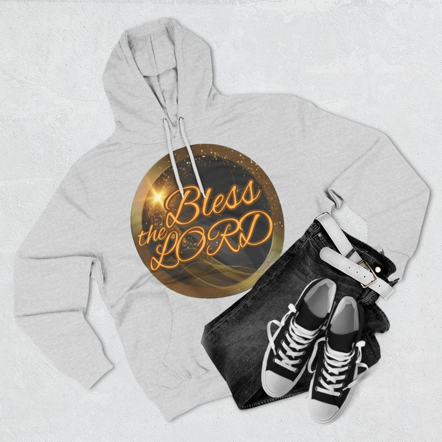 Three-Panel Fleece Hoodie (Blessed)