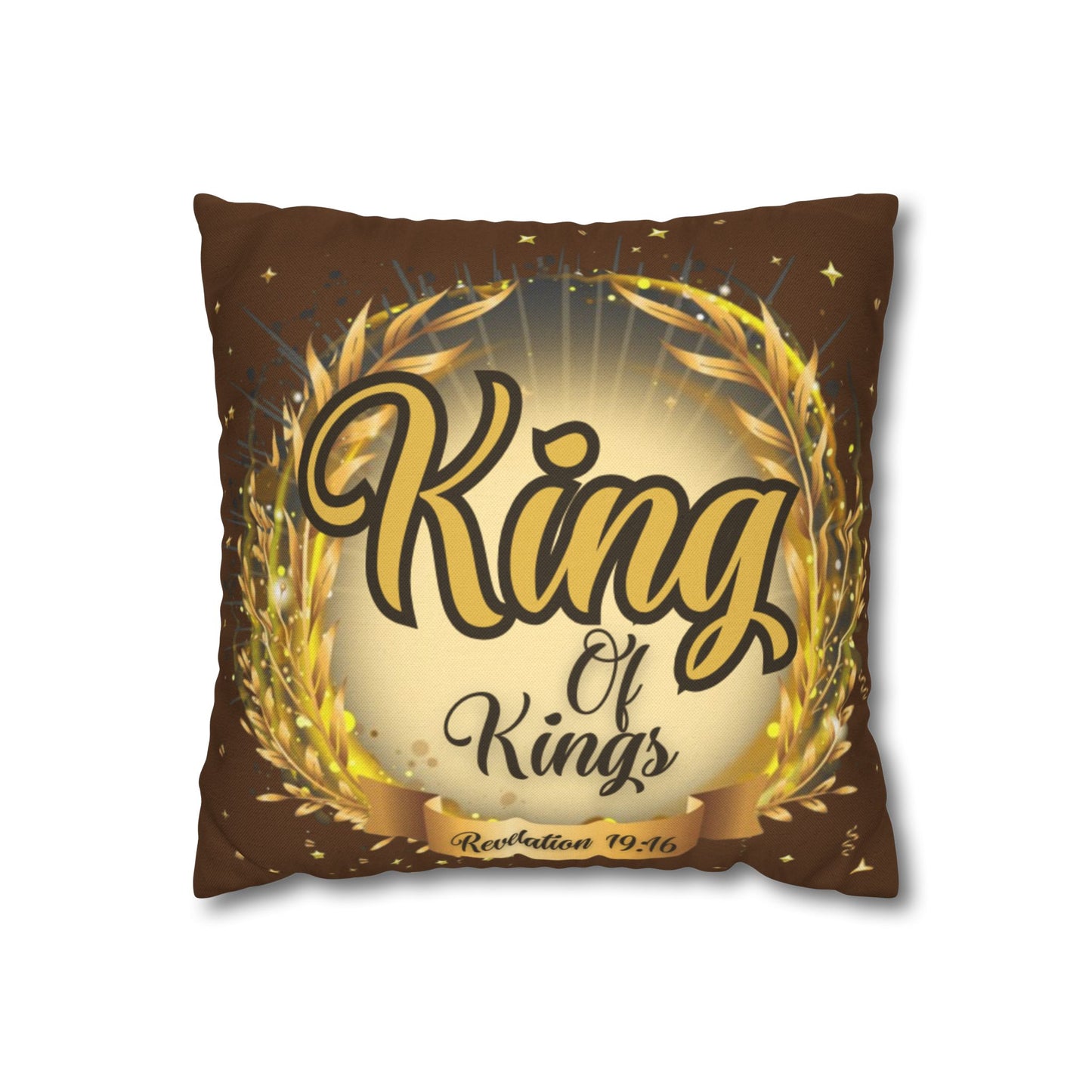 Spun Polyester Square Pillowcase - (King Of Kings)