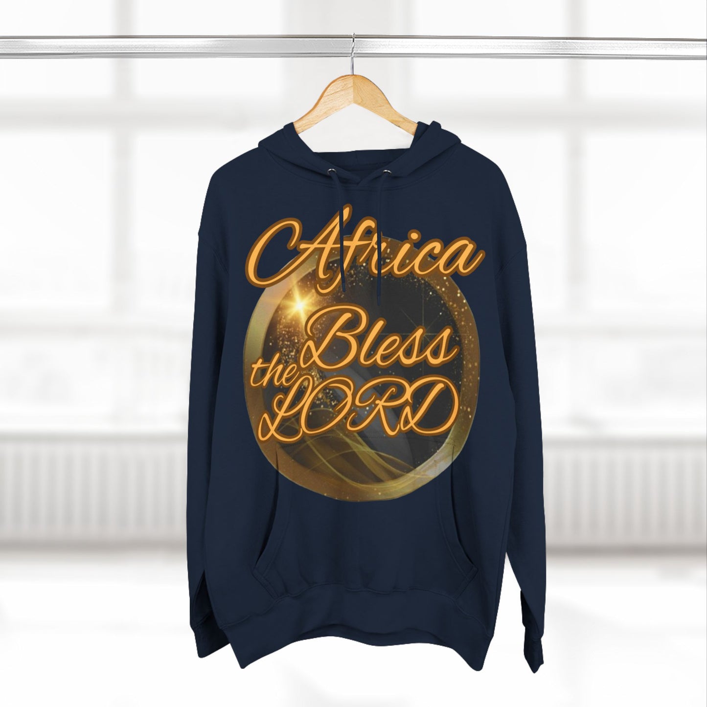 Three-Panel Fleece Hoodie (Africa-Blessed)