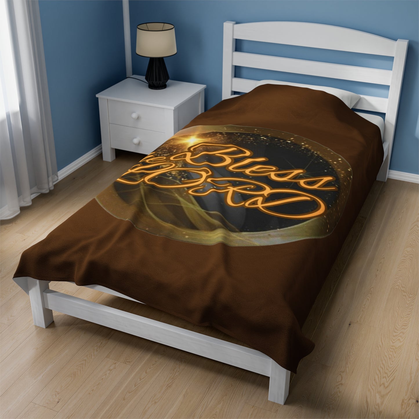 Velveteen Plush Blanket - Blessed