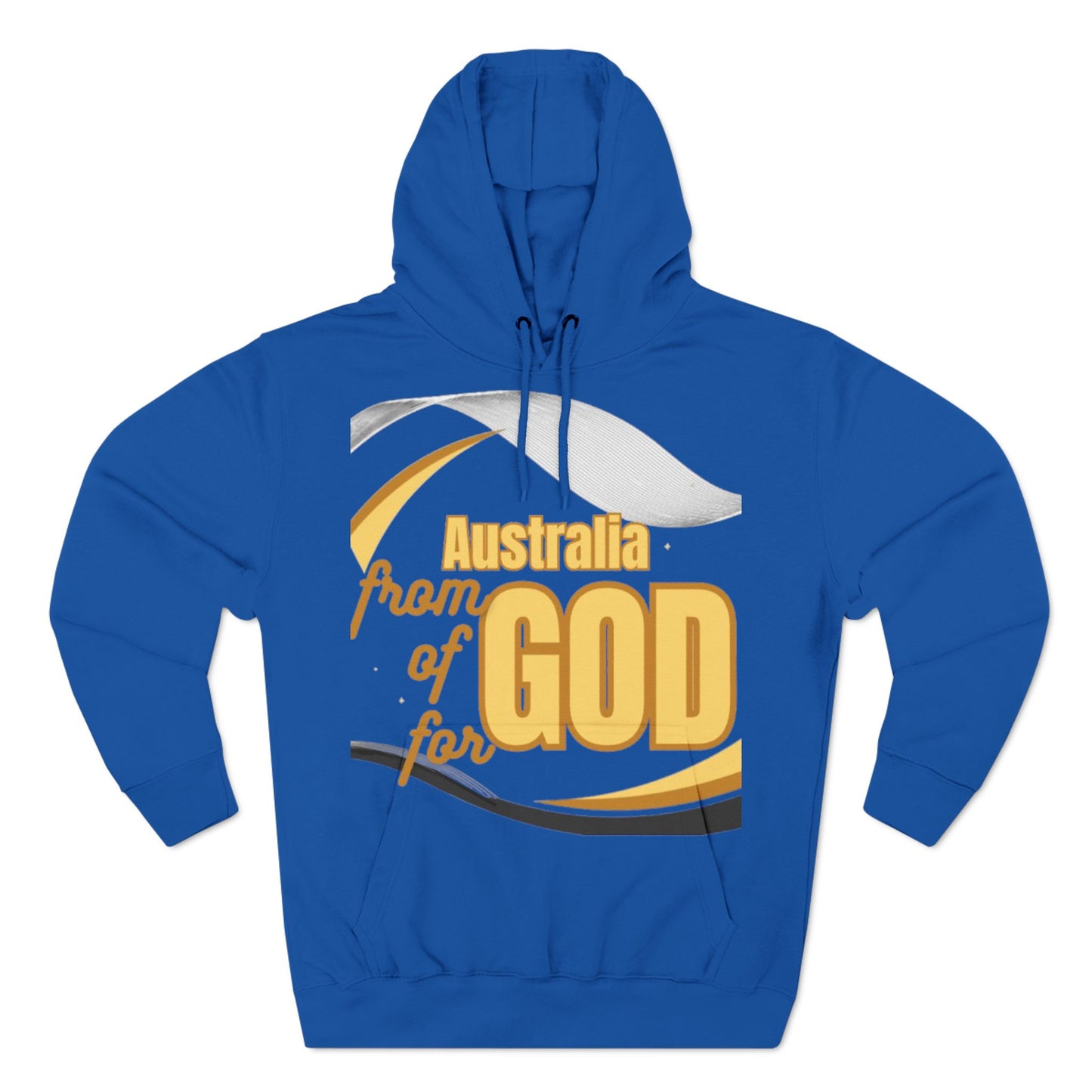 Three-Panel Fleece Hoodie (Australia-forGod)