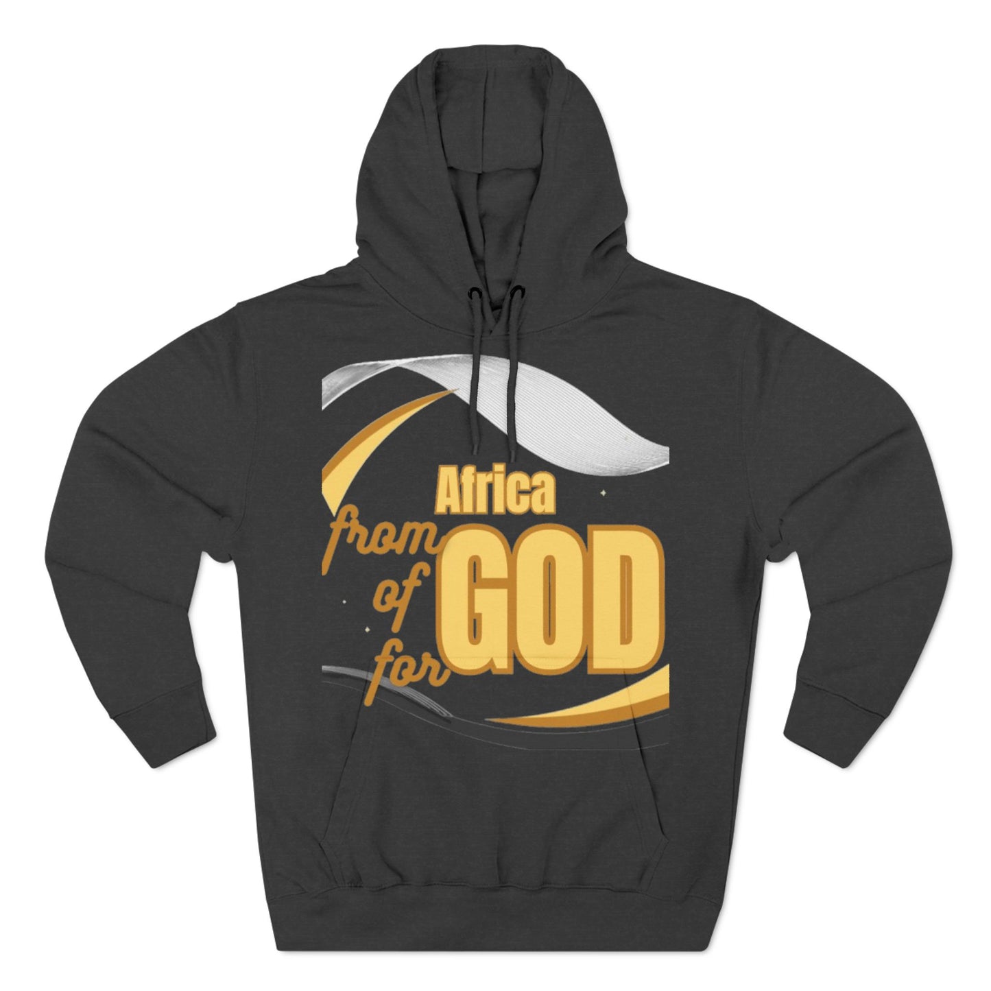 Three-Panel Fleece Hoodie (Africa-forGod)