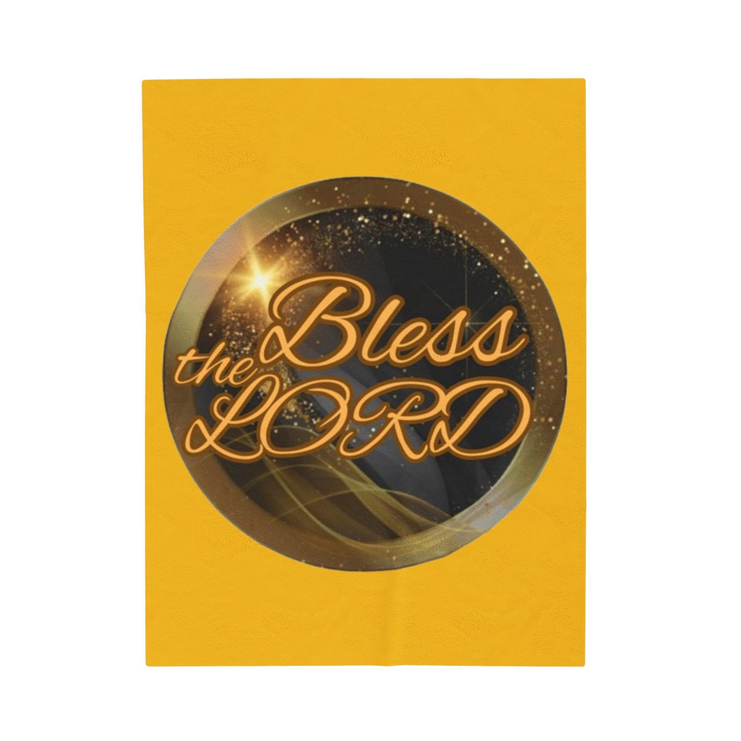 Velveteen Plush Blanket - Blessed - Bright