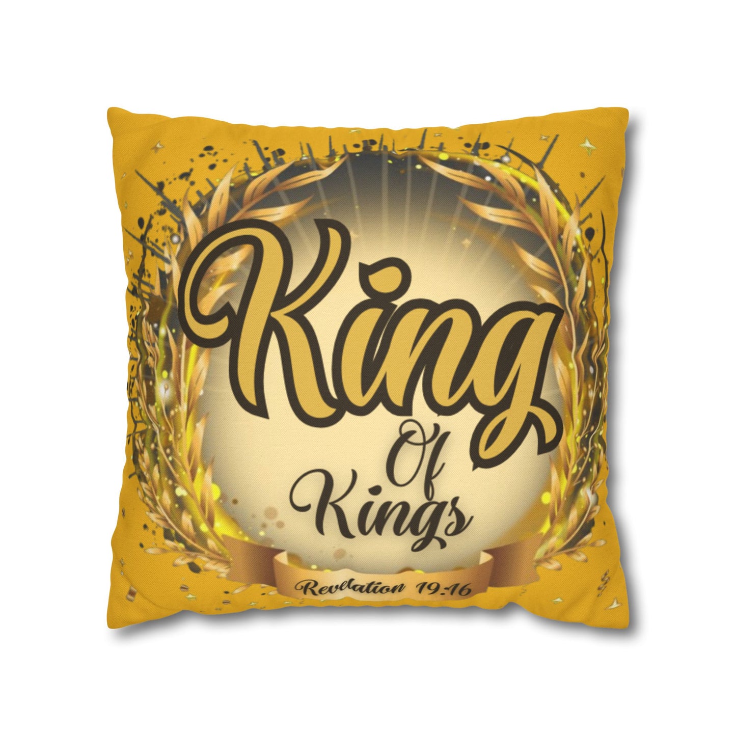 Spun Polyester Square Pillowcase - (King Of Kings)