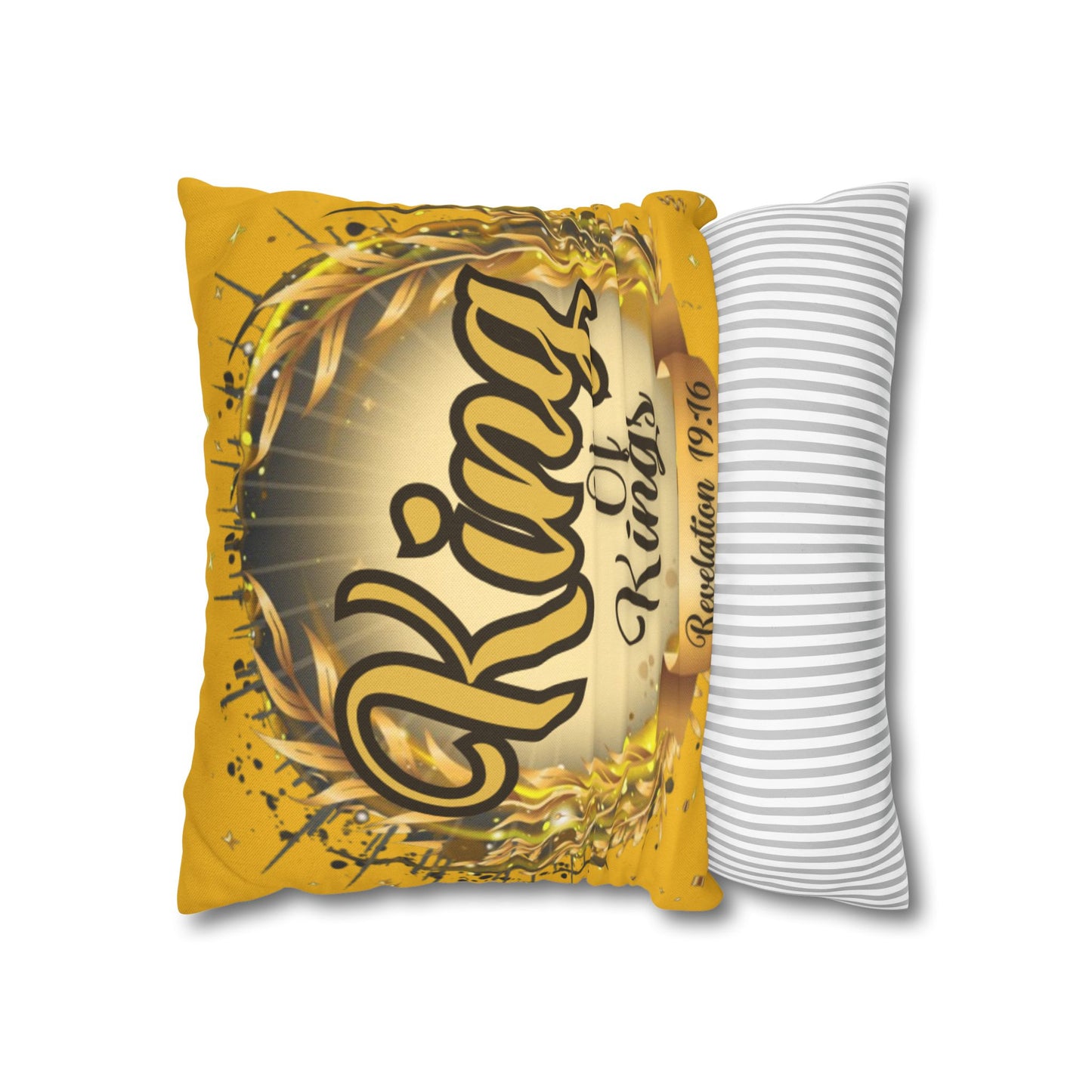 Spun Polyester Square Pillowcase - (King Of Kings)