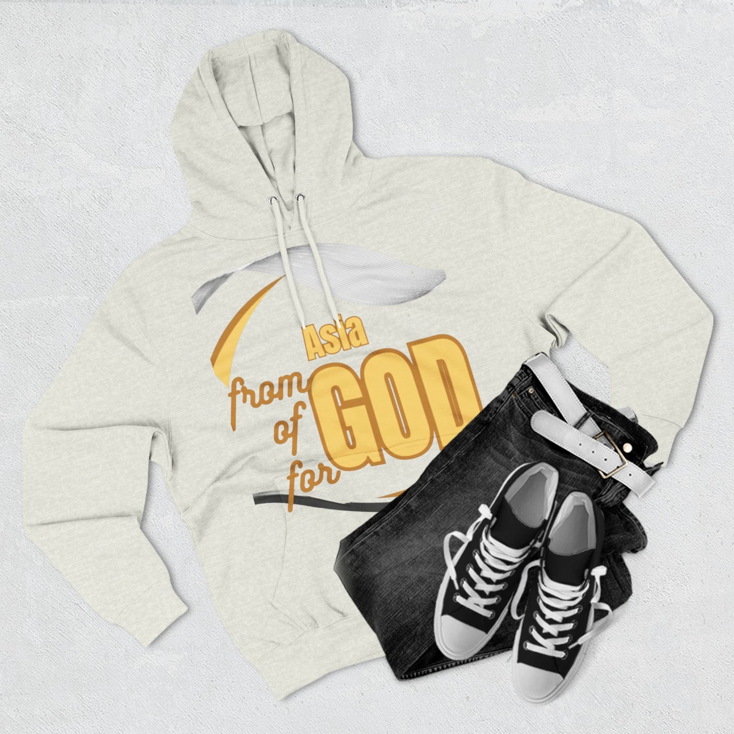 Three-Panel Fleece Hoodie (Asia-forGod)