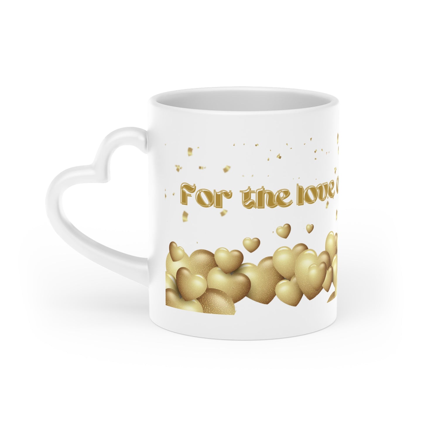 Heart-Shaped Mug - For the love of GOD - 2 Cor 13:14