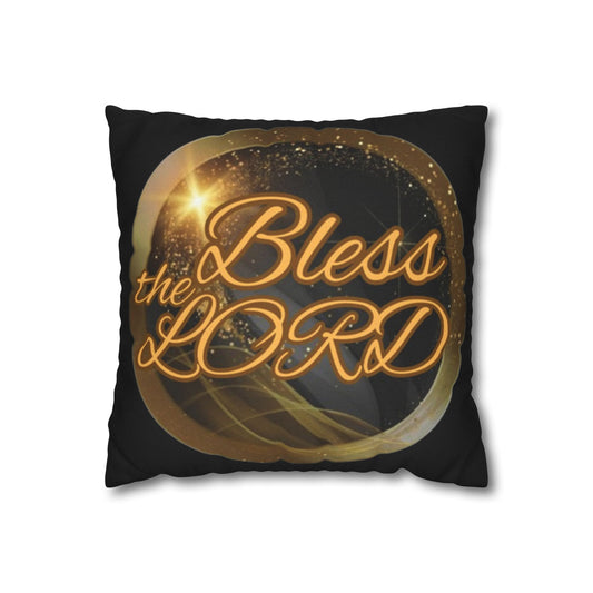 Spun Polyester Square Pillowcase - Blessed