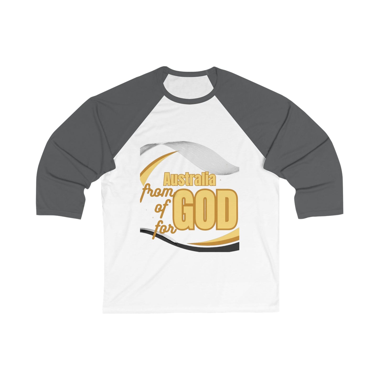 Unisex 3\4 Sleeve Baseball Tee (Australia-ForGod)