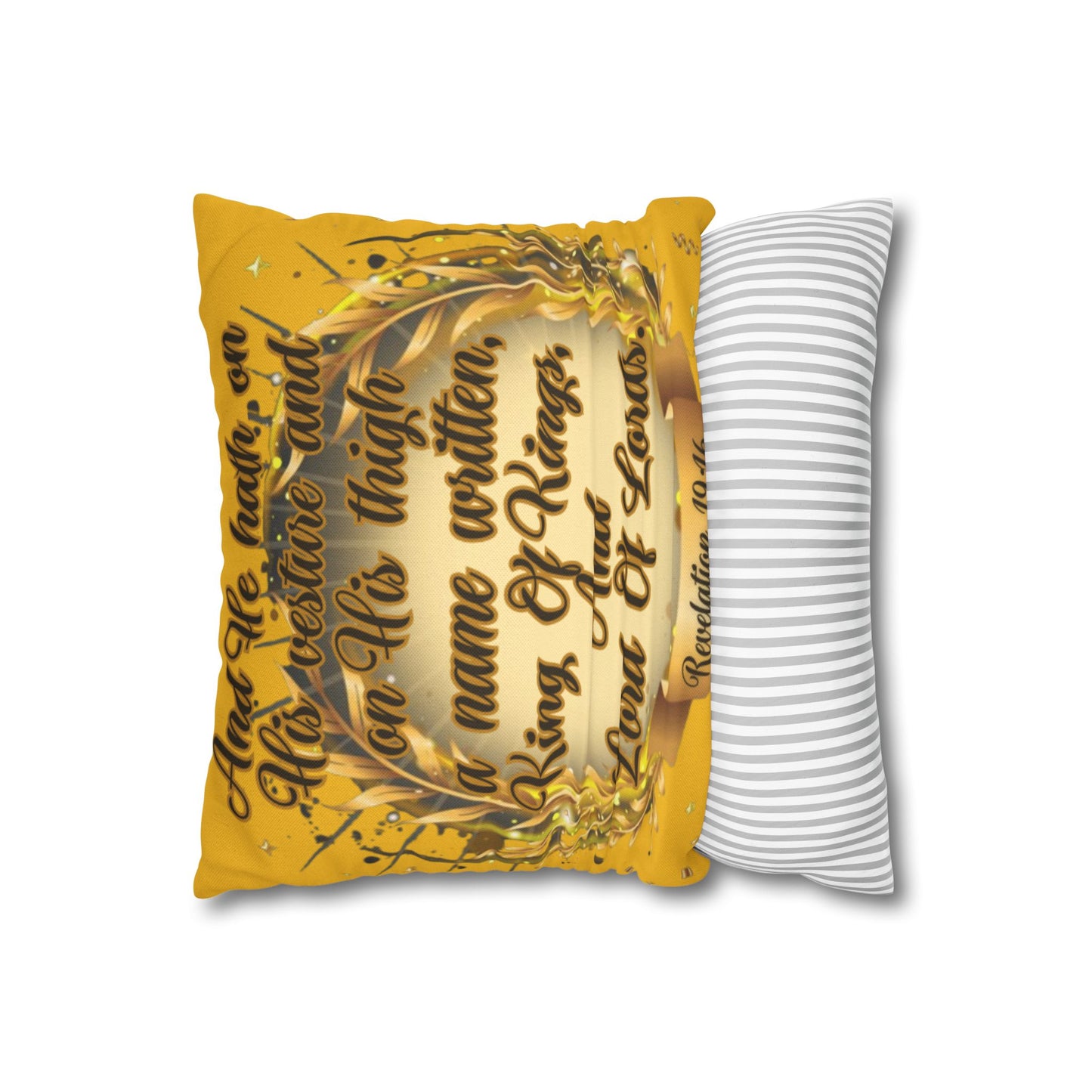 Spun Polyester Square Pillowcase - (King Of Kings)